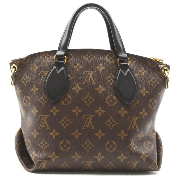 Flower Zipped PM Monogram canvas Black Shoulder Bag - Picture 2 of 9